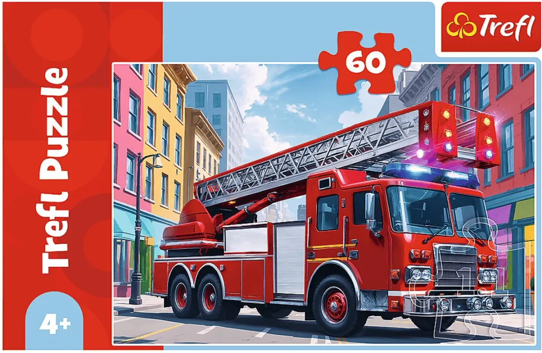 Trefl Voertuigen Puzzle 60 Stuks - Meerkleurig