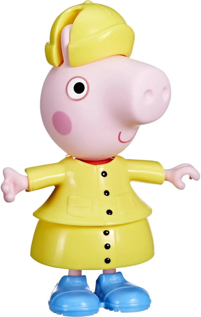 Hasbro Peppa Pig Regendag-aankleedfiguur 15cm - Roze