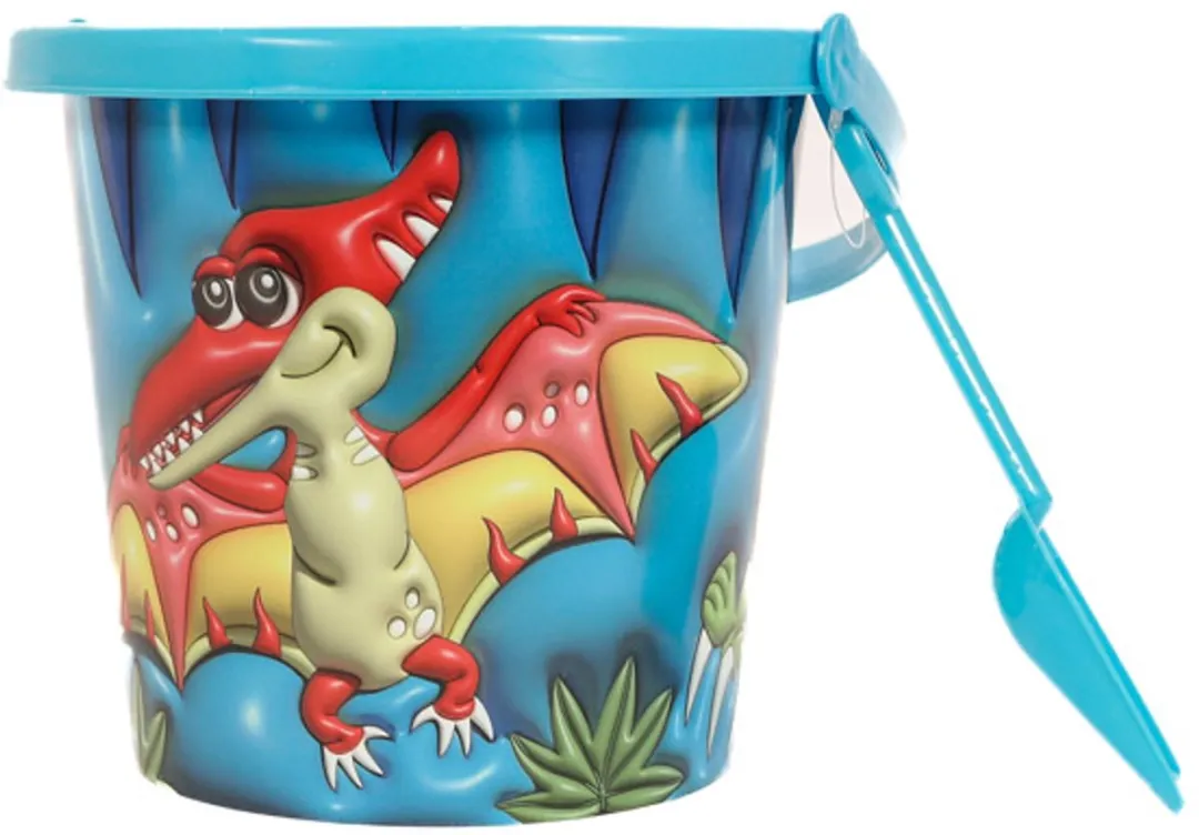 PIA Soft Toys Dinosaurus Emmer & Schep Set - 3 Stuks - 18,5 cm
