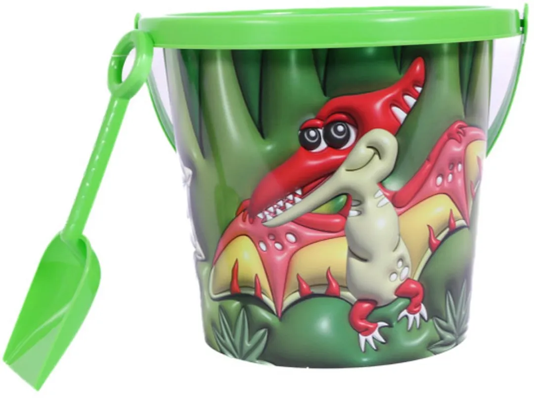 PIA Soft Toys Dinosaurus Emmer & Schep Set - 3 Stuks - 18,5 cm