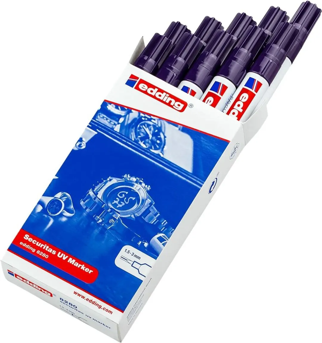 edding 4004764789108 Markeerstift UV-Reagerend - 10 Stuks