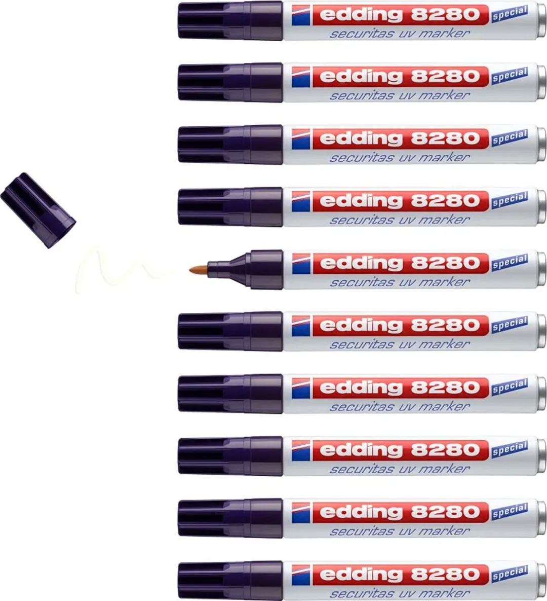 edding 4004764789108 Markeerstift UV-Reagerend - 10 Stuks