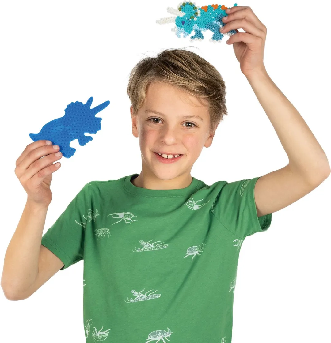 SES Creative Green Beedz Legbord Triceratops Strijkkralen - Blauw
