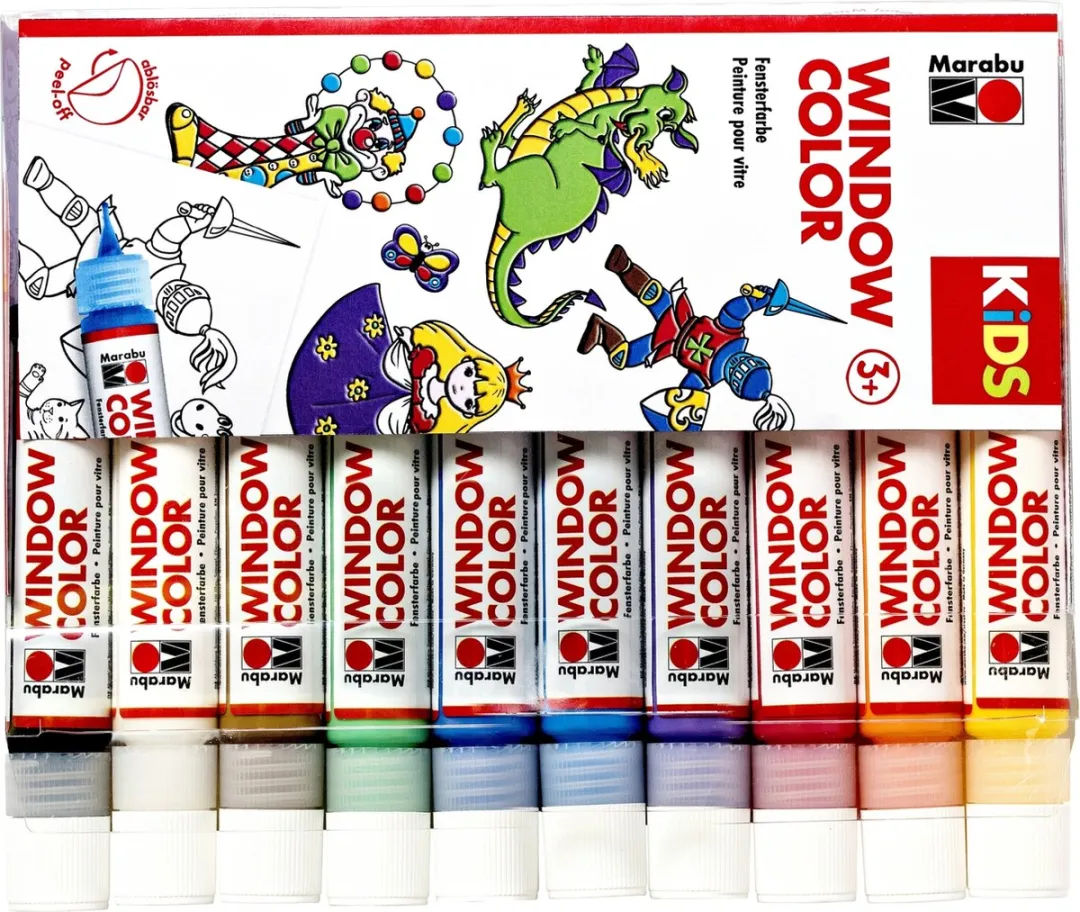 Marabu Kids Raamverf - 10 Kleuren 250ml