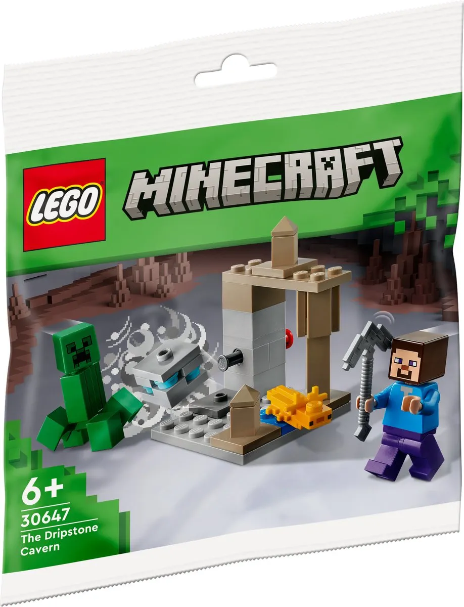 LEGO Minecraft De Druipsteengrot 38 Stuks - 2 Minifiguren - afbeelding 4 van 5