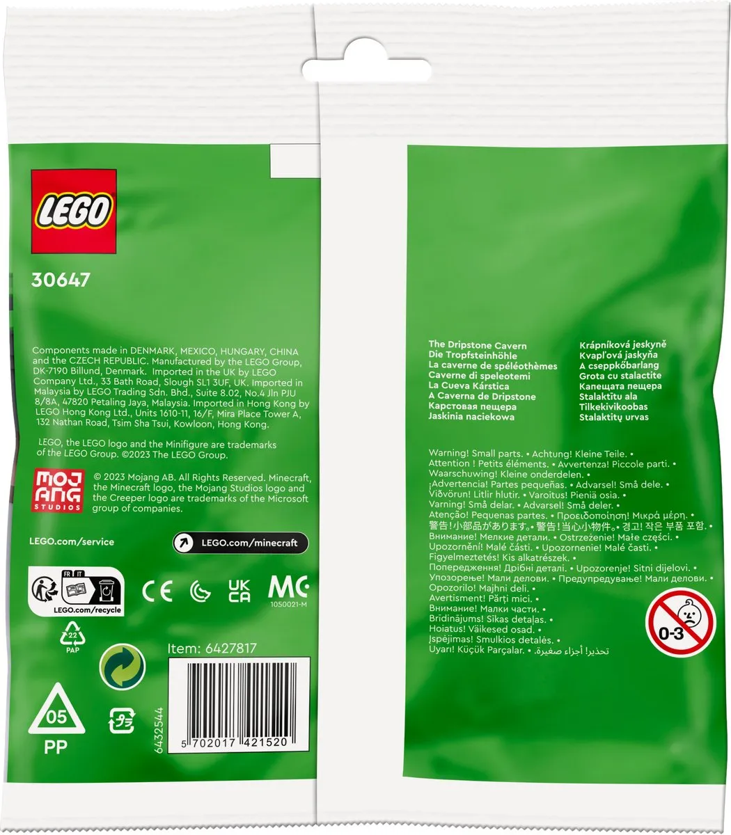 LEGO Minecraft De Druipsteengrot 38 Stuks - 2 Minifiguren - afbeelding 3 van 5