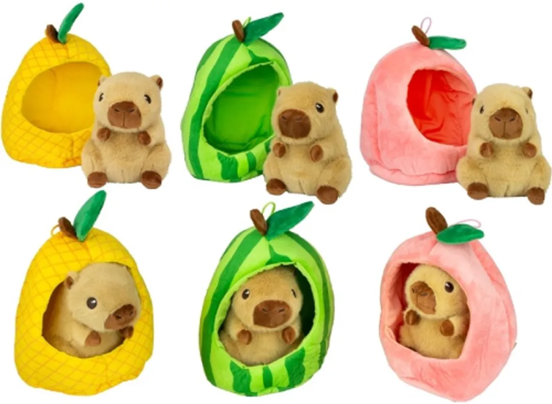 Topknuffels Capibara Pluche Knuffel 25cm - Ananas