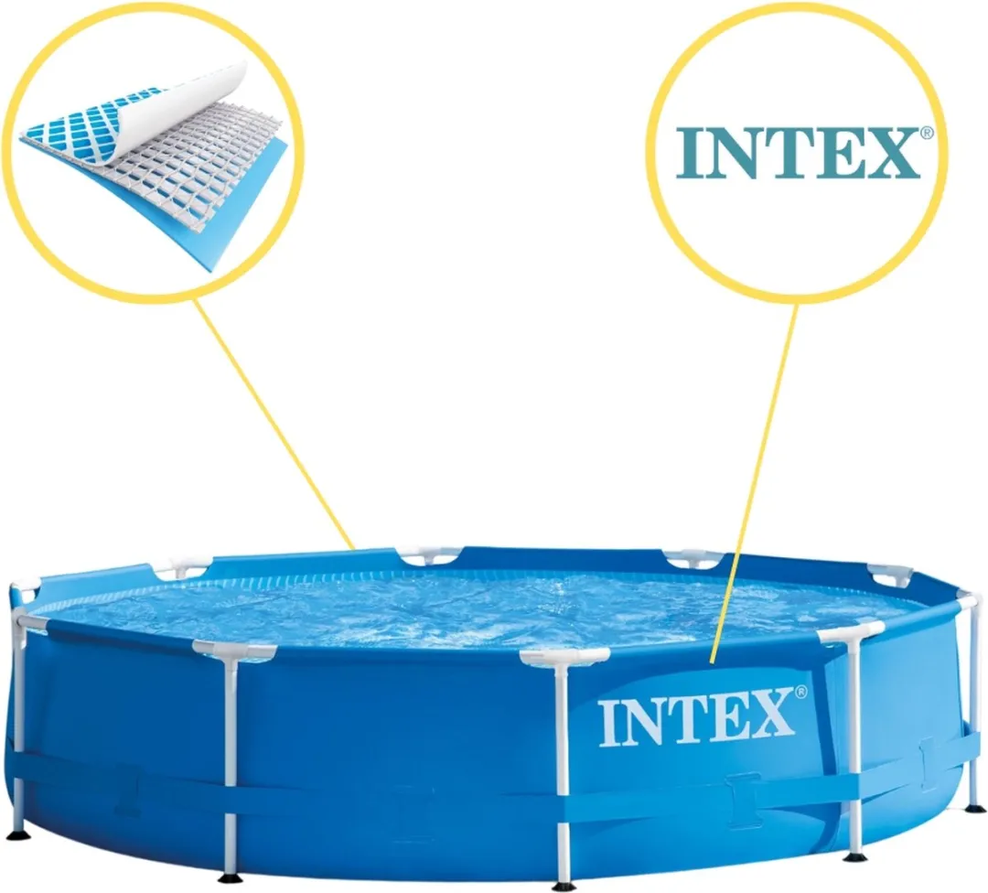 Intex Metal Frame Zwembad 366x76cm - 6503L - Blauw/Wit - 28210NP