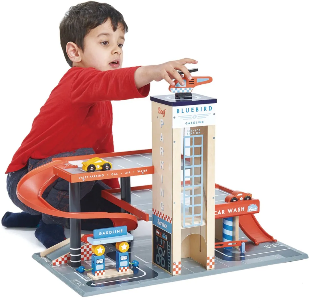 Tender Leaf Toys Garage And Service Station 4608581 - Multicolor
