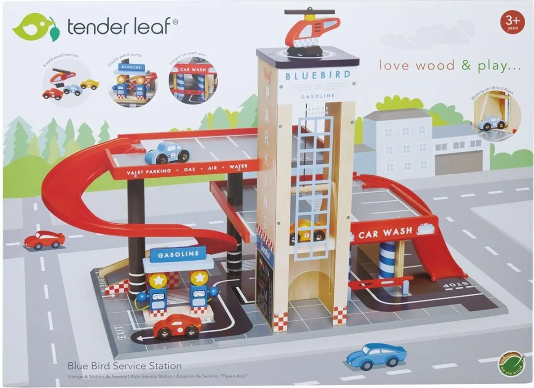 Tender Leaf Toys Garage And Service Station 4608581 - Multicolor