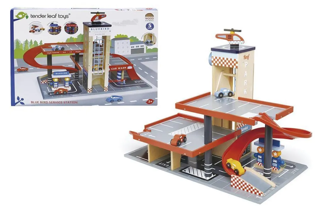 Tender Leaf Toys Garage And Service Station 4608581 - Multicolor