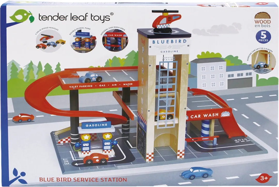 Tender Leaf Toys Garage And Service Station 4608581 - Multicolor