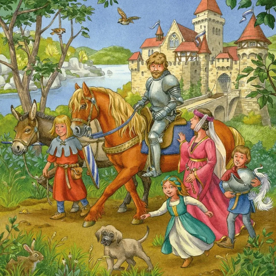 Ravensburger Riddertoernooi Middeleeuwen Puzzel - 3x49 Stuks - Multicolor
