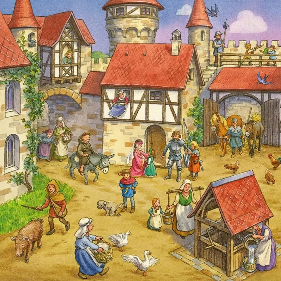 Ravensburger Riddertoernooi Middeleeuwen Puzzel - 3x49 Stuks - Multicolor
