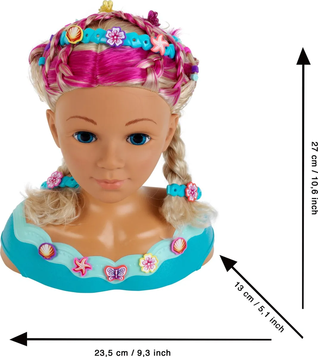 Klein Toys Princess Coralie Mariella Kaphoofd - 27cm Multicolor - 43 Stuks