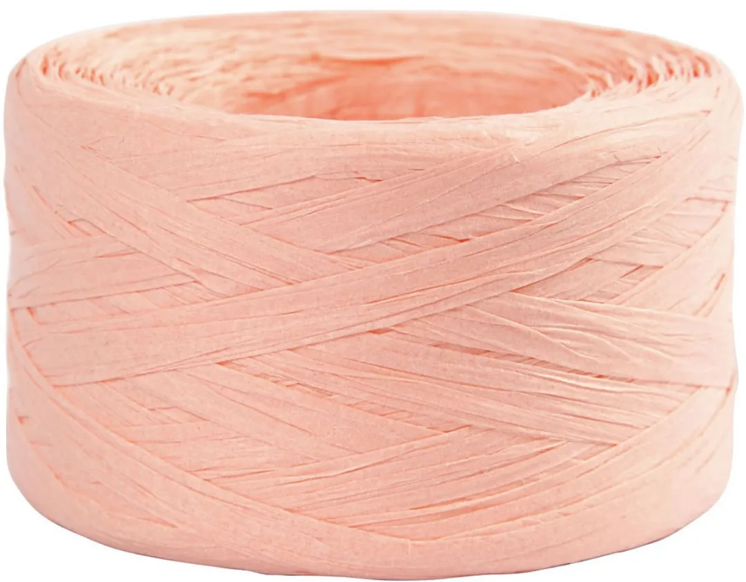 Creativ Company Raffia Garen Lichtroze 100m