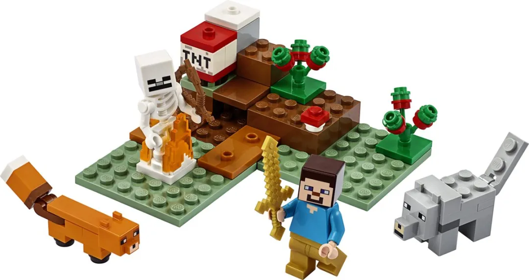 LEGO Minecraft Het Taiga Avontuur 21162 - 2 Minifiguren