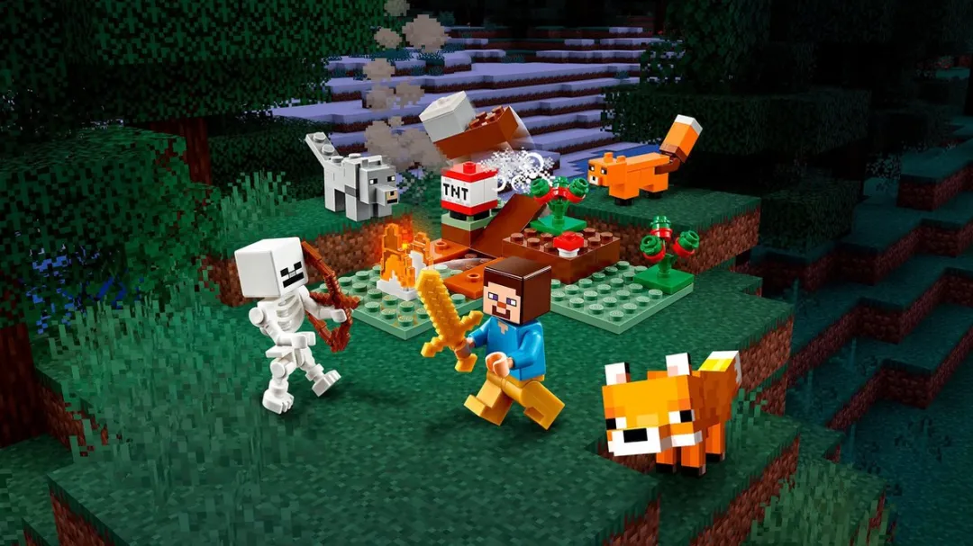 LEGO Minecraft Het Taiga Avontuur 21162 - 2 Minifiguren