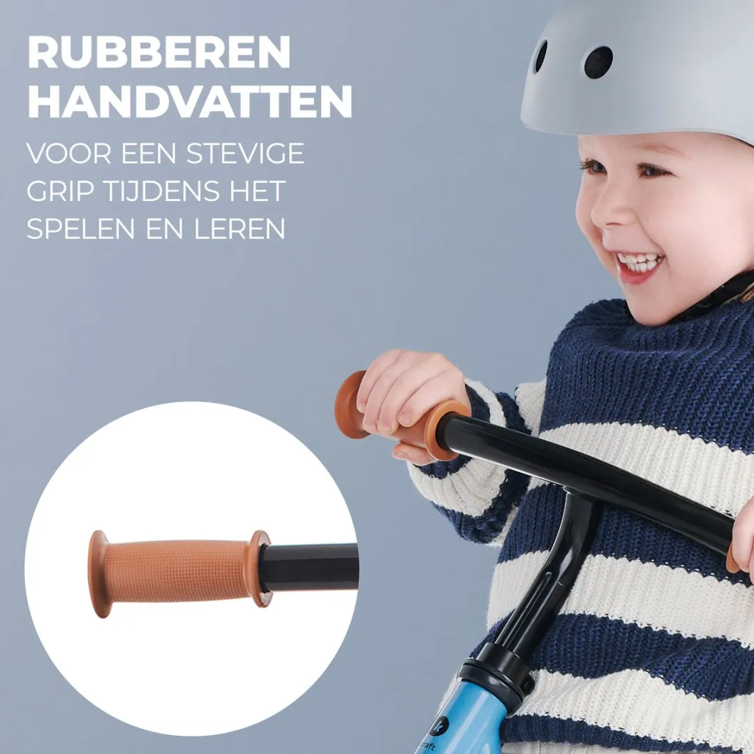 KinderKraft 2WAY NEXT Loopfiets 12" - Blauw