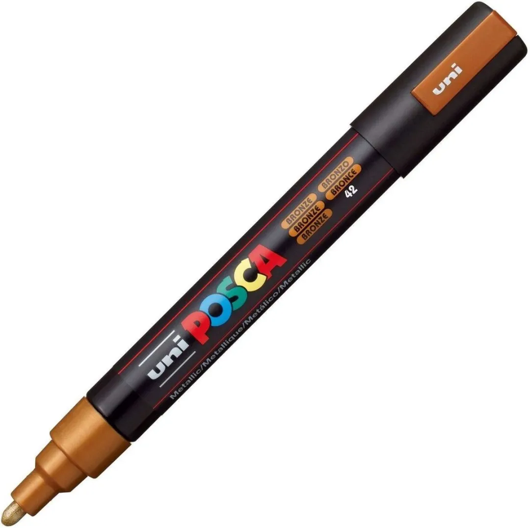 Posca PC-5M Medium Tip Verfstiften - Brons - 6 Stuks