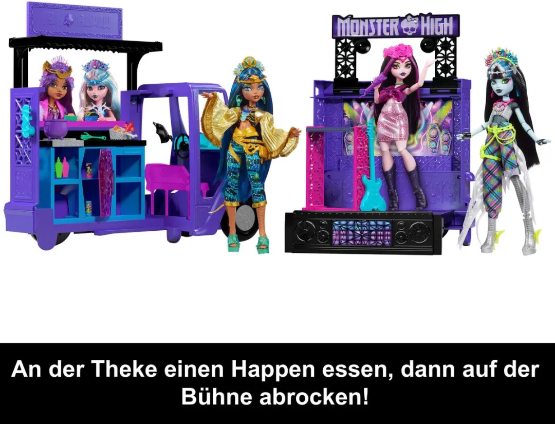 Mattel Monster High Koncert Food Truck - HXH83 - Multicolor