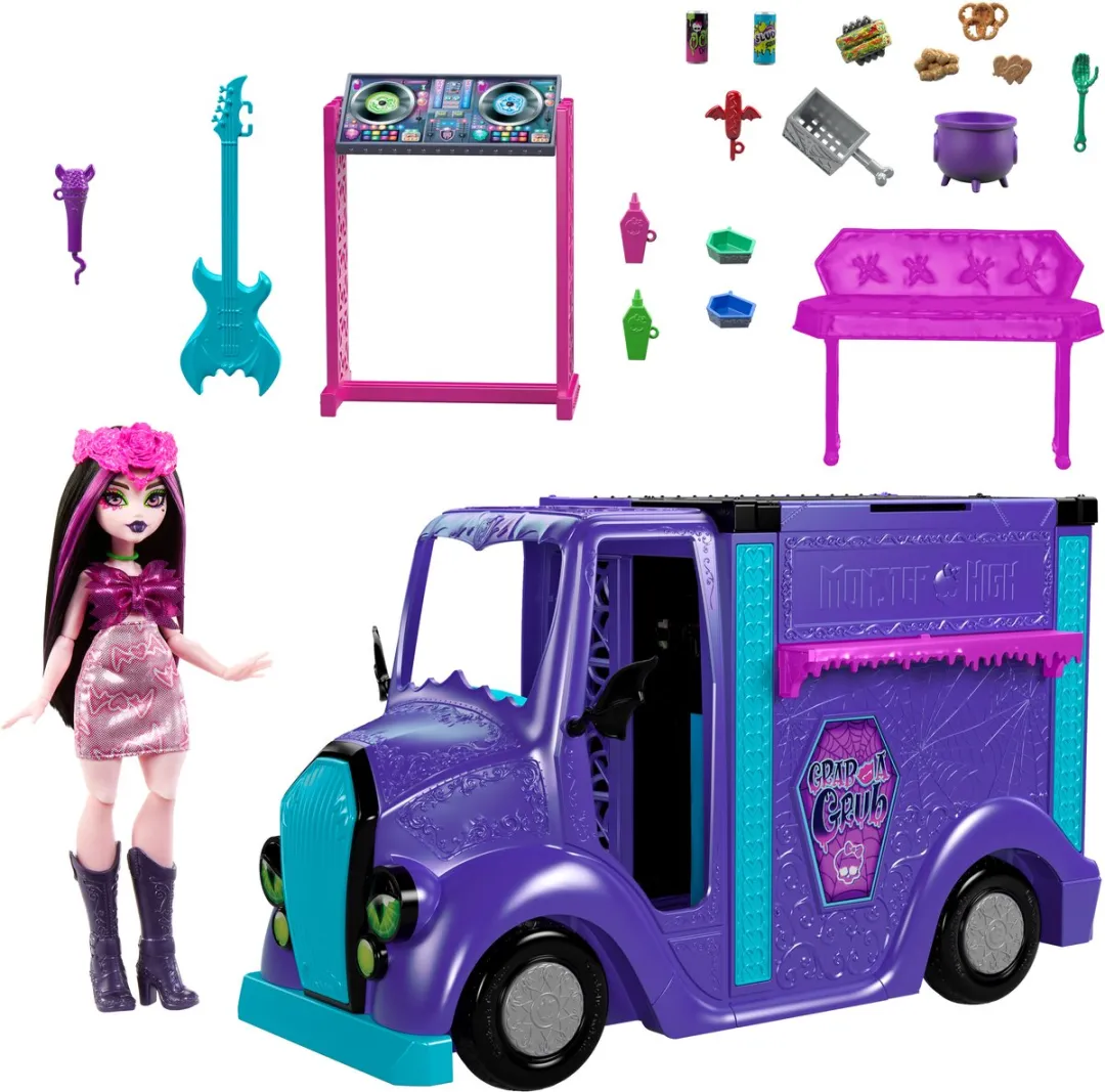 Mattel Monster High Koncert Food Truck - HXH83 - Multicolor