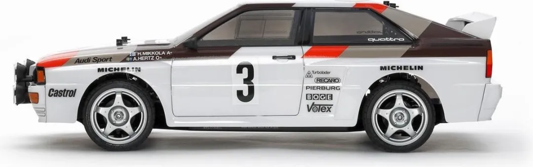 Tamiya Audi Quattro Rally A2 Bouwpakket 1:10 - Kleurloos