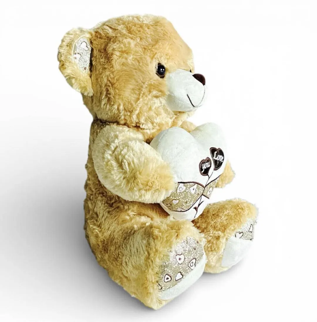 YJ Toys Knuffelbeer Bruin 40cm - Teddy met Hartje