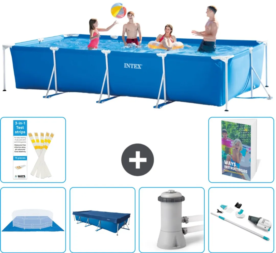 Intex Rechthoekig Frame Zwembad 450x220cm