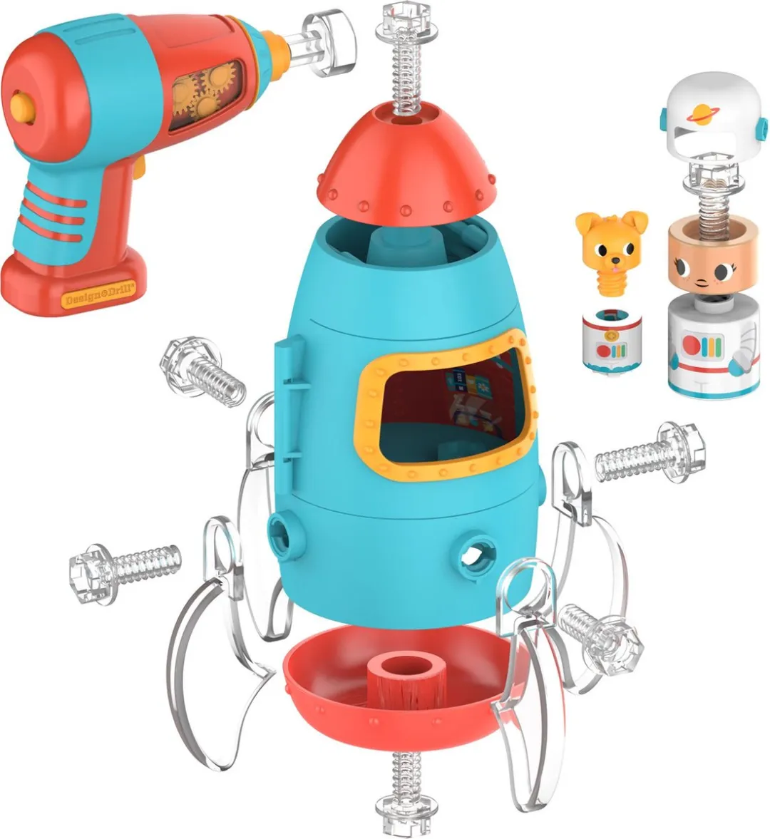 Learning Resources Design & Drill Rocket - Multicolor