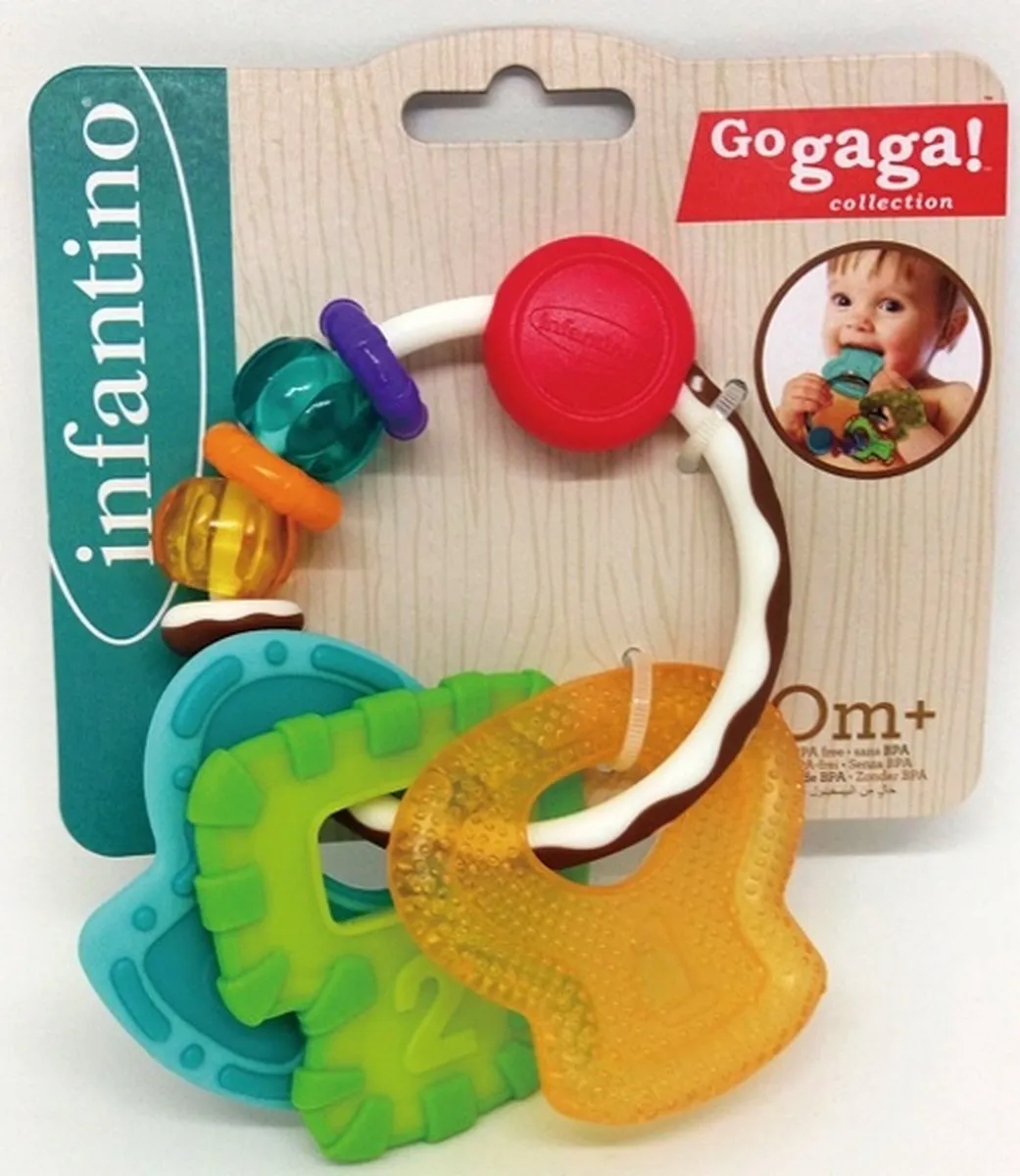 Infantino Slide & Chew Teether Keys BK-05133 - Multicolor