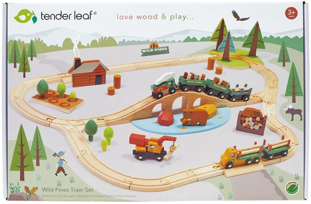 Tender Leaf Toys Wild Pines Treinset - Multicolor