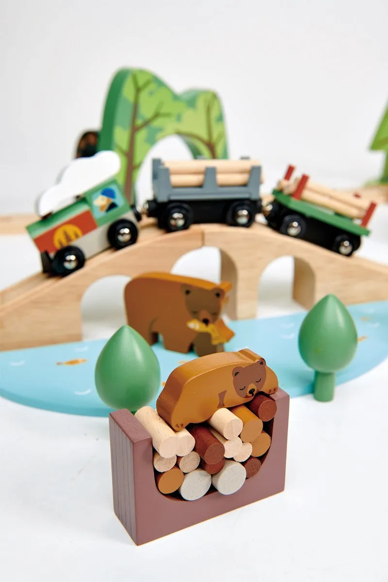 Tender Leaf Toys Wild Pines Treinset - Multicolor