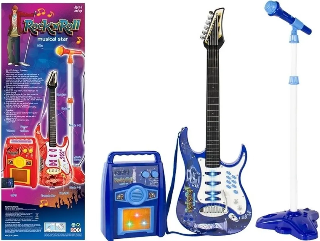 Lean Toys Kinderspeelgoed Gitaar Set