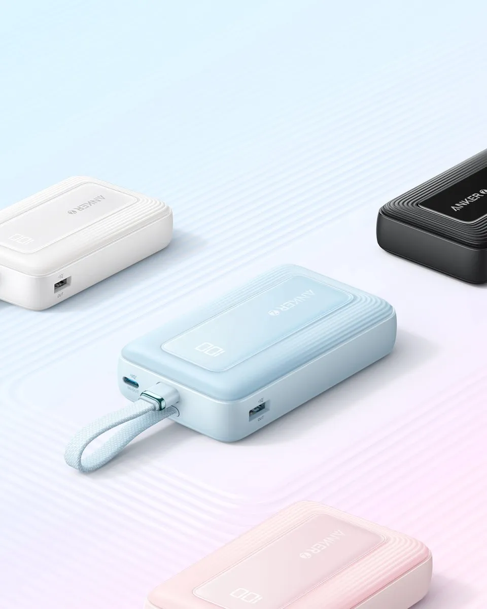 Anker Zolo Powerbank A1689011 - 20.000mAh 30W - USB-C & USB-A - Zwart
