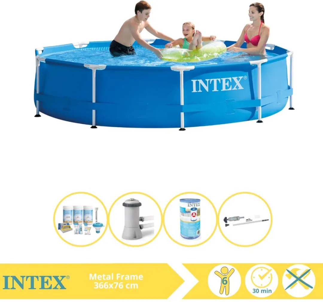 Intex Metal Frame Zwembad 366x76cm