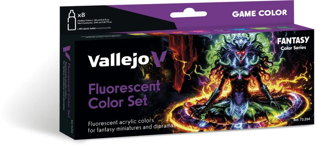 Vallejo Game Color Fluorescerende Acrylverfset 8x18ml
