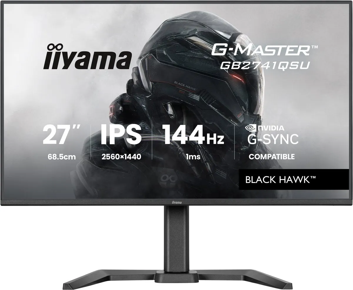 iiyama G-Master GB2741QSU-B1 Monitor 27" QHD IPS 144Hz - Zwart