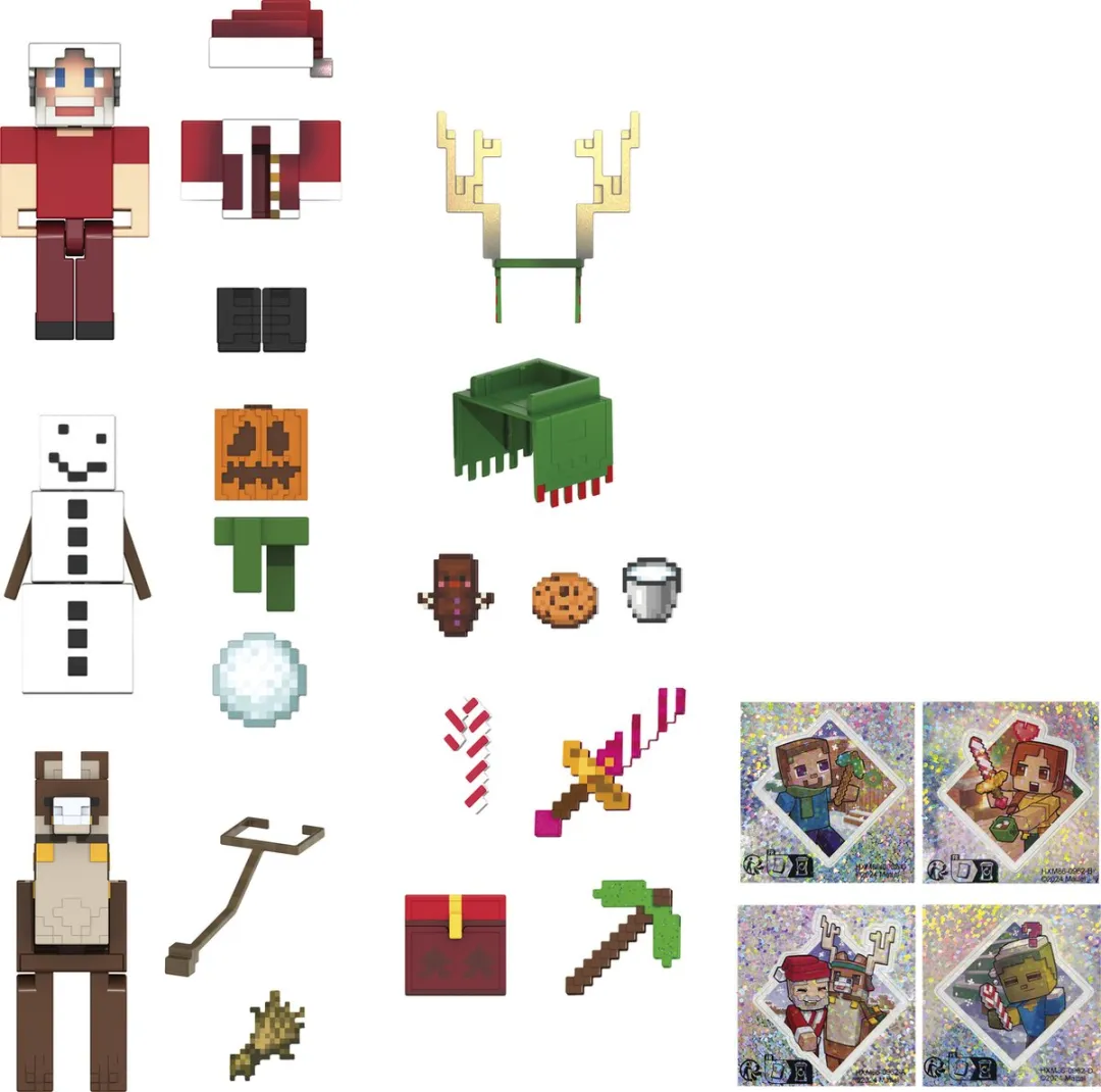 Mattel Minecraft Adventkalender Speelfigurenset 24 Dagen