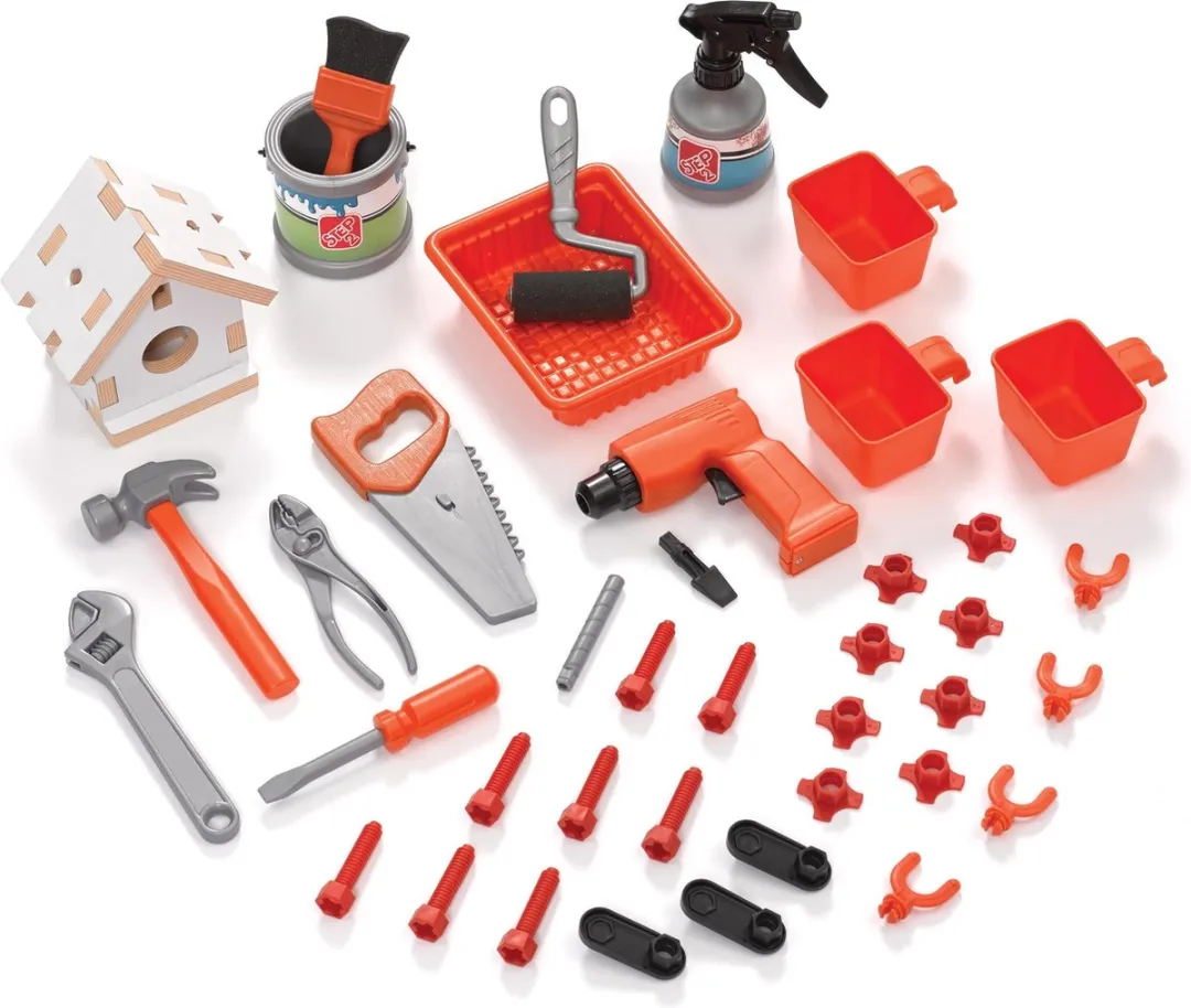 Step2 Big Builders Pro Werkbank - 45-delige accessoireset