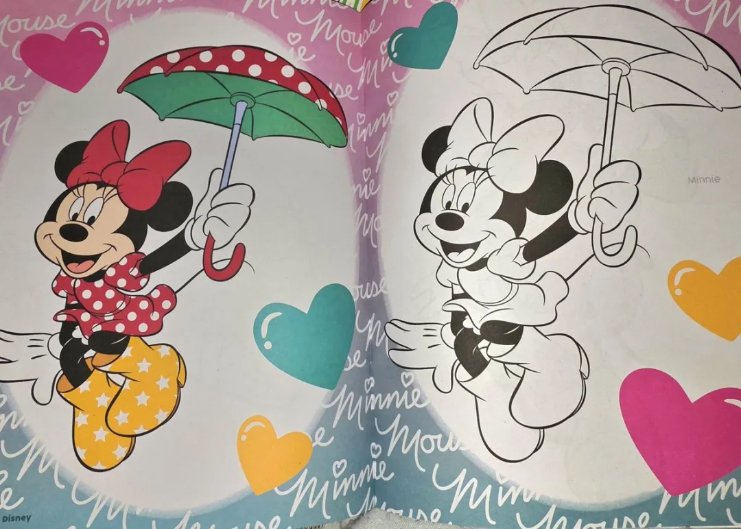 Disney Minnie Mouse Kleurboek - 32 Pagina's - Turquoise Blauw