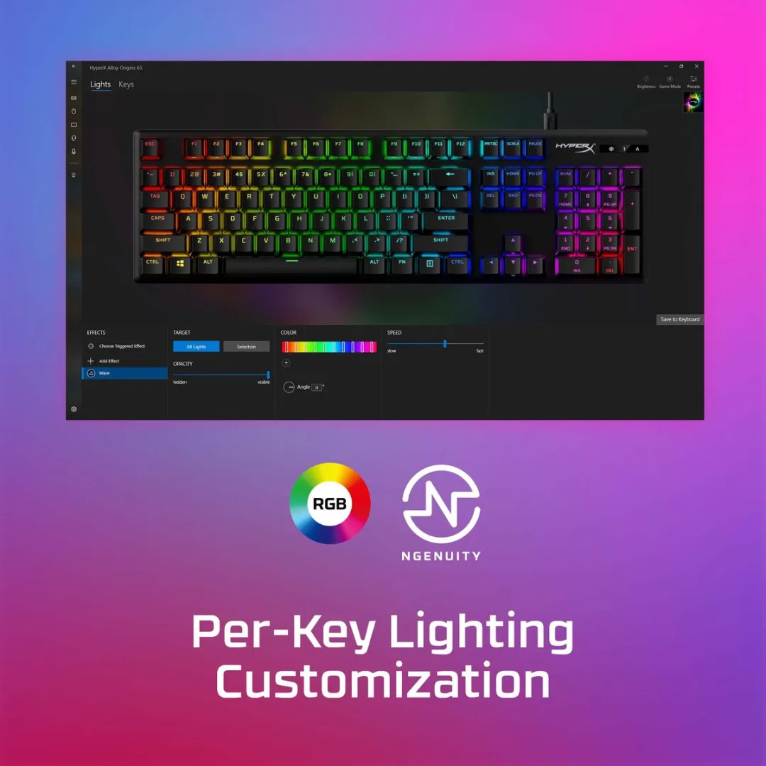 HyperX Alloy Origins PBT Mechanisch Gaming Toetsenbord - US QWERTY - Rood