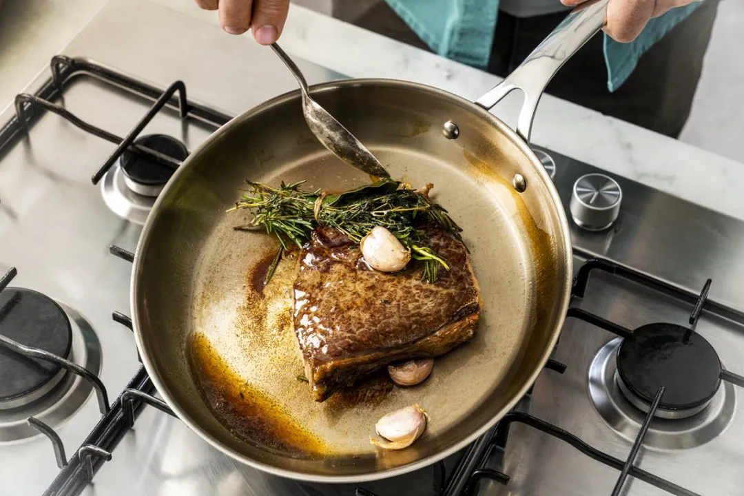 Jamie Oliver by Tefal Cook Smart Koekenpan 28cm RVS - afbeelding 6 van 6