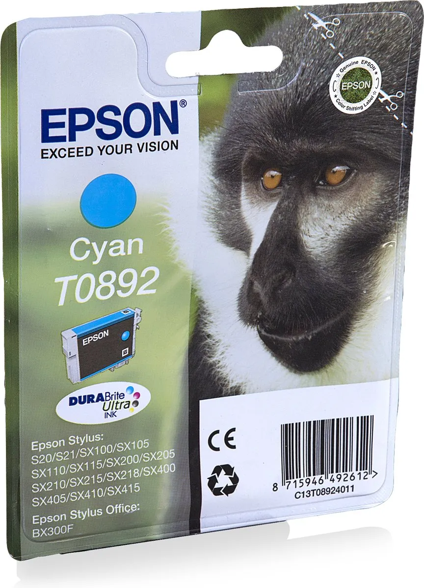 Epson T0892 Cyaan Inktcartridge - 3.5ml