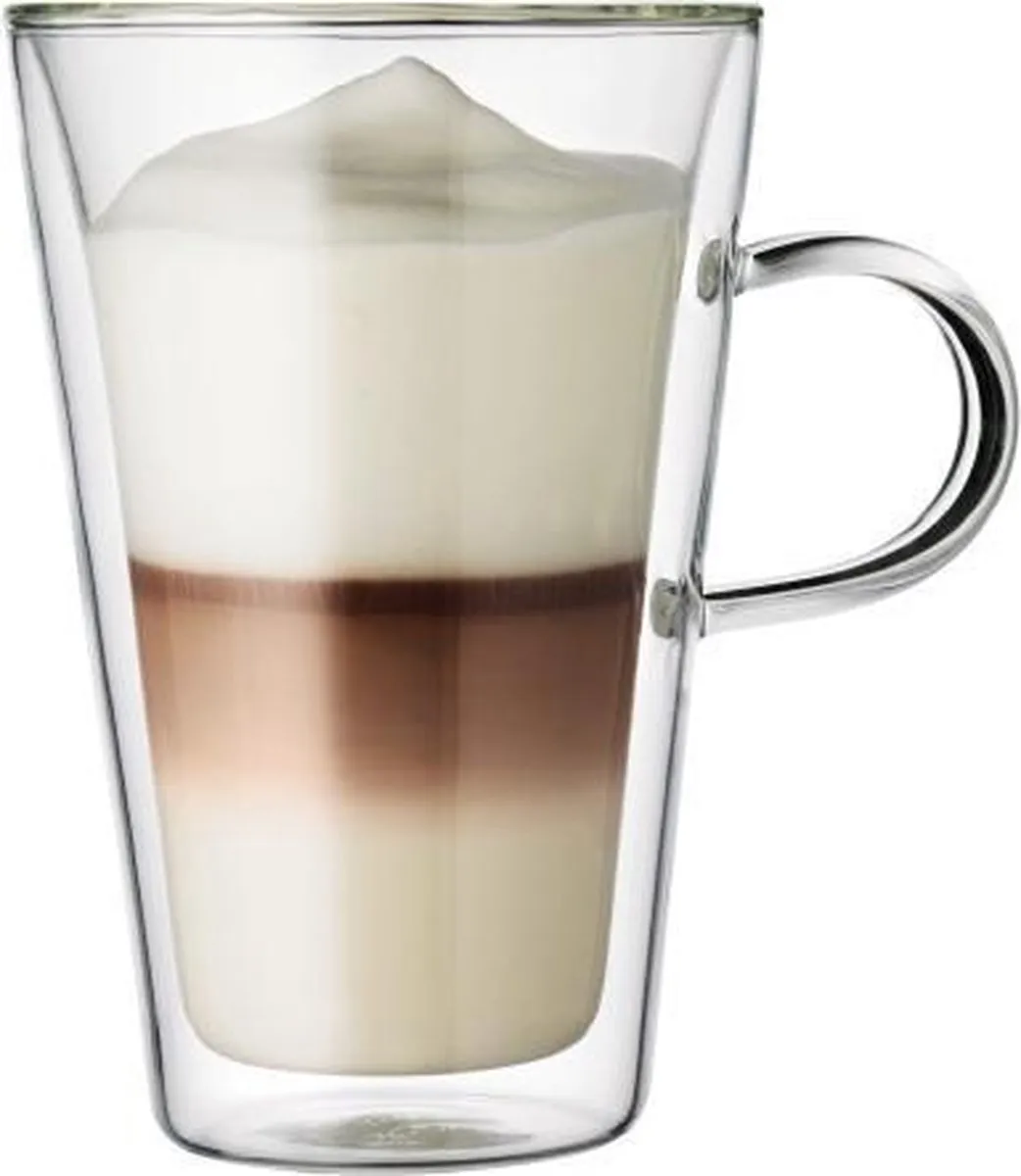 Bodum Canteen Dubbelwandig Glas met oor 400ml - 2 Stuks