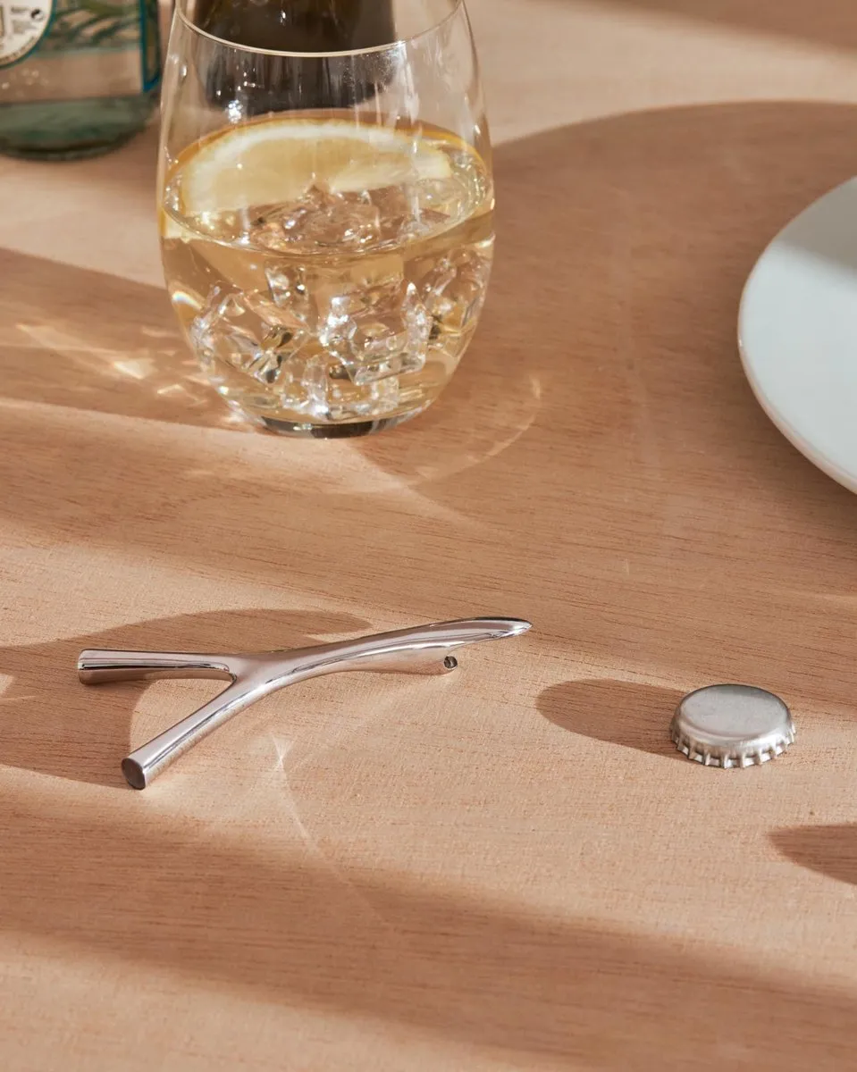 Alessi Virgula Divina Flessenopener - Zilver
