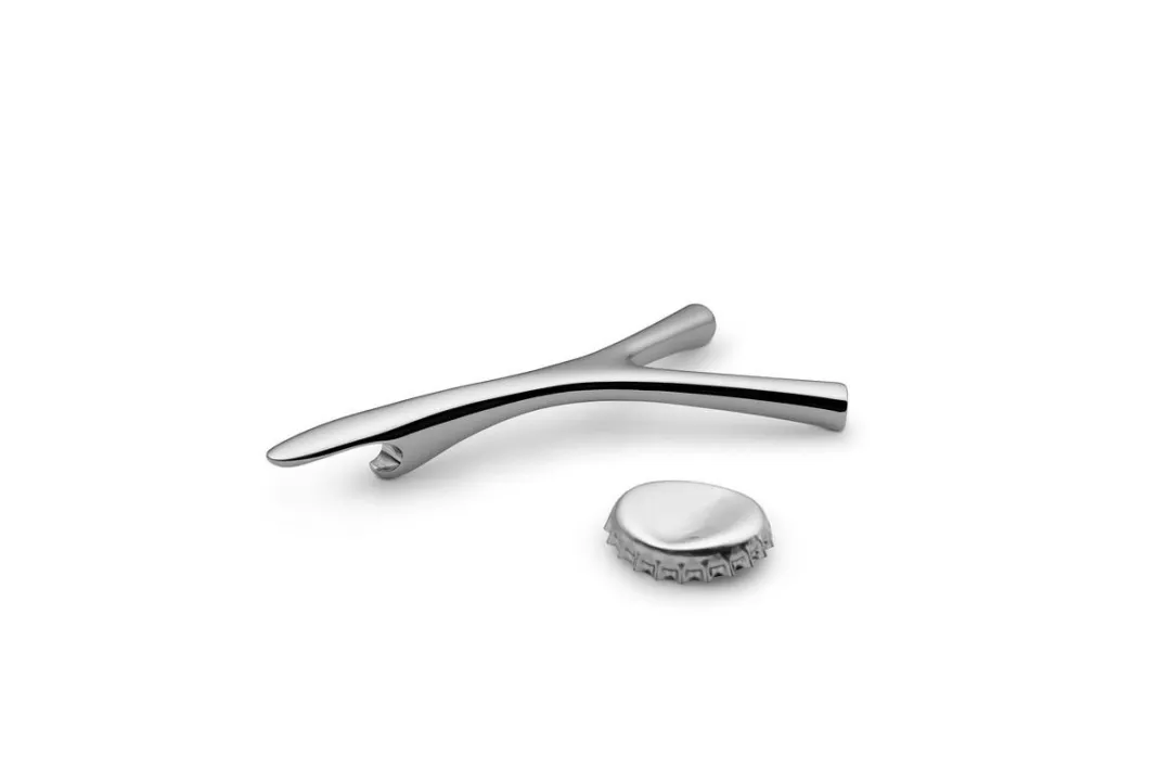 Alessi Virgula Divina Flessenopener - Zilver - afbeelding 6 van 6