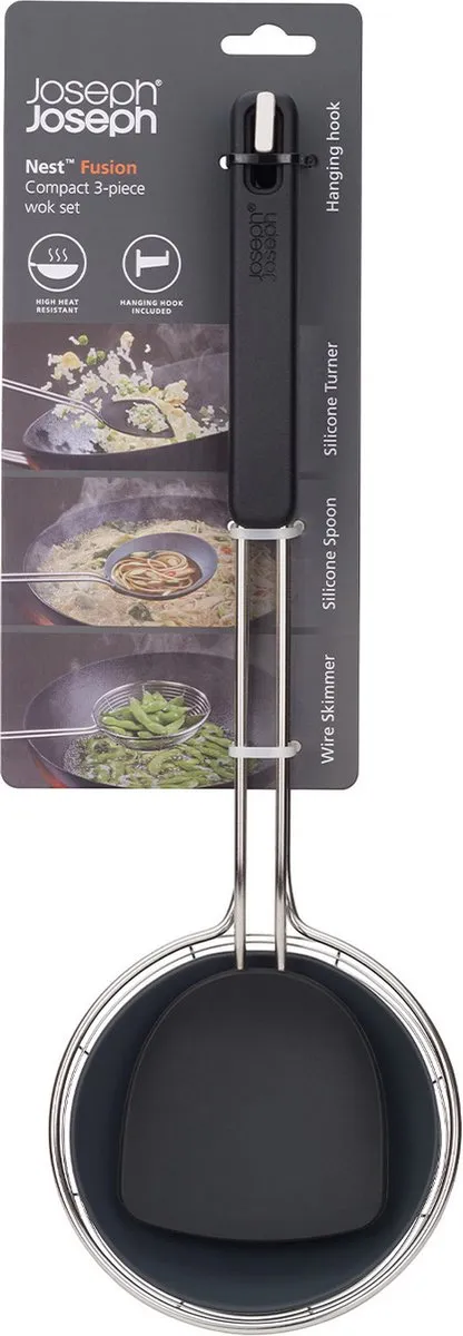 Joseph Joseph Elevate Fusion Wokset - 3-delig - Zwart