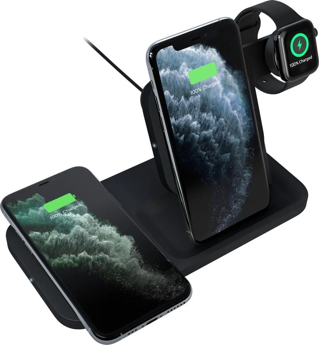 Logitech Powered 3-in-1 Dock 950-000029 - Draadloos Opladen - Zwart
