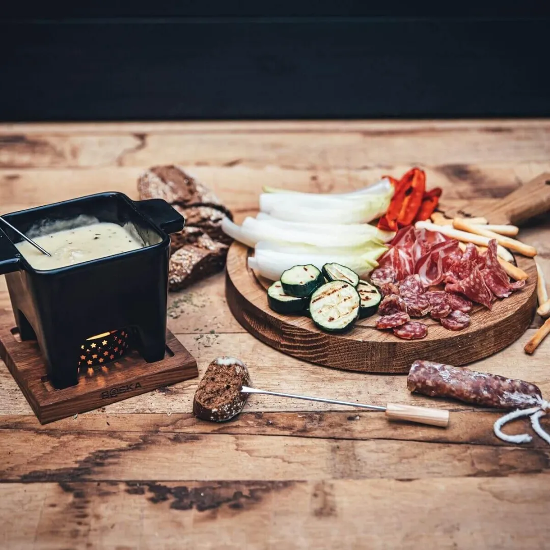 Boska Tapas Fondueset Nero L - 600ml - Halogeen